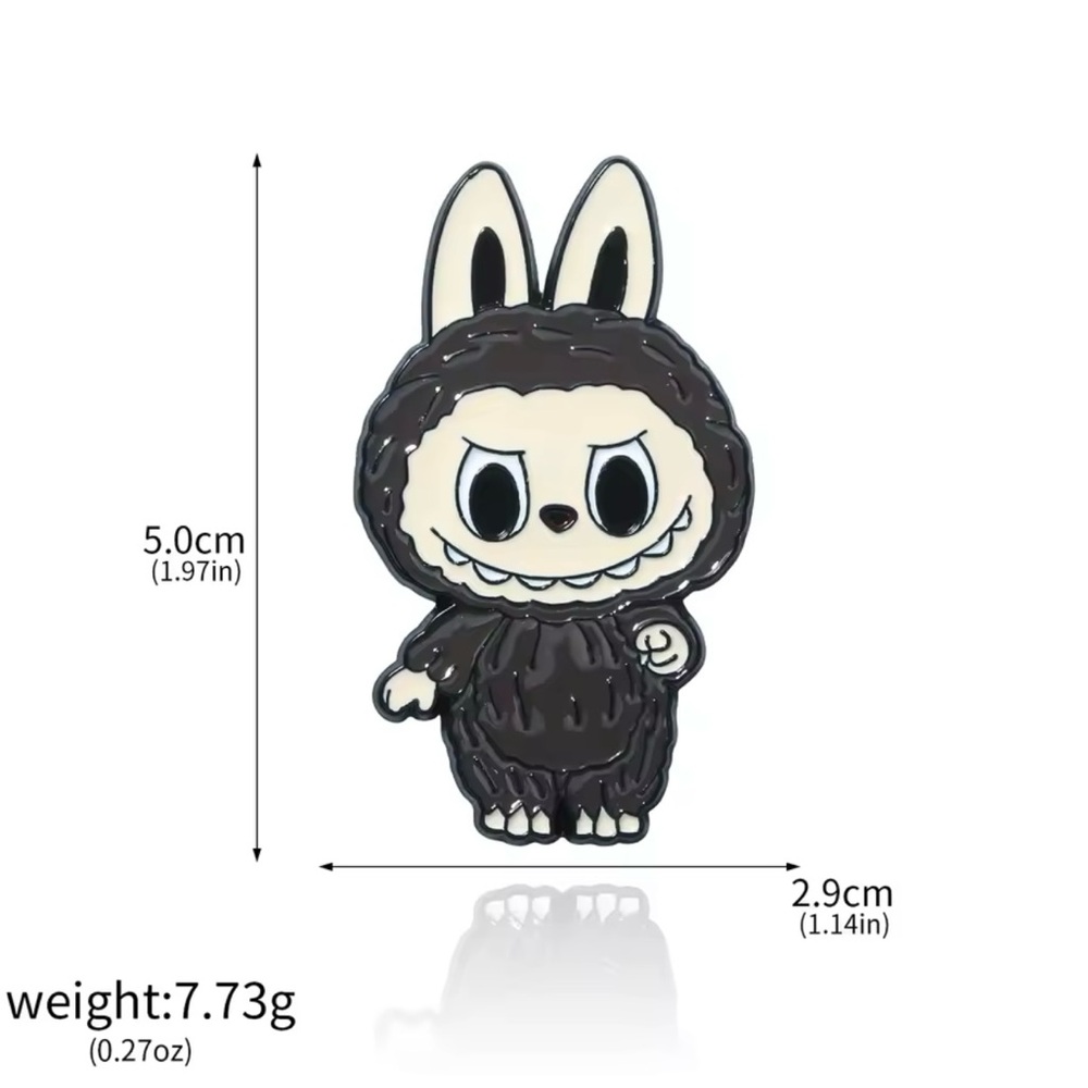 Labubu The Monsters Pin in Black - Picture 2 of 7